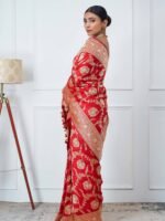 Anvitha (Gulabo Red Kadwa Jangla Saree) - Image 3