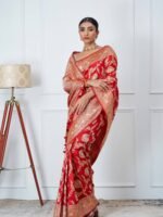 Anvitha (Gulabo Red Kadwa Jangla Saree) - Image 2
