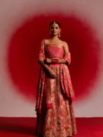 Harini (Bandhani Hand Embroidered Lehenga)