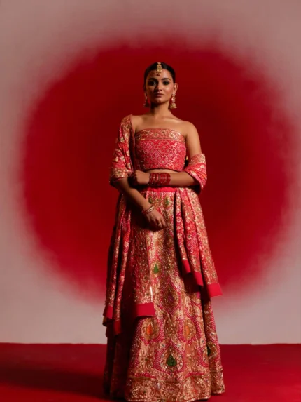 Harini (Bandhani Hand Embroidered Lehenga)