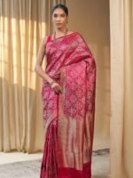 Hemalata (Elegant Wine Mushru Silk Saree)