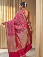 Hemalata (Elegant Wine Mushru Silk Saree) - Image 2