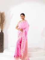Shambhavi (Hot Pink Kadwa Mushru Satin Saree)