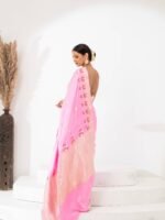 Shambhavi (Hot Pink Kadwa Mushru Satin Saree) - Image 3