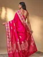 Kalpana (Sherbagh Woven Sher Motif Katan Saree) - Image 2