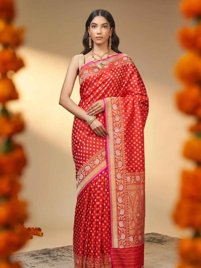 Kalyani (Kadwa Bootiedar Jangla Silk Saree) - Image 1