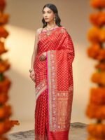 Kalyani (Kadwa Bootiedar Jangla Silk Saree) - Image 3