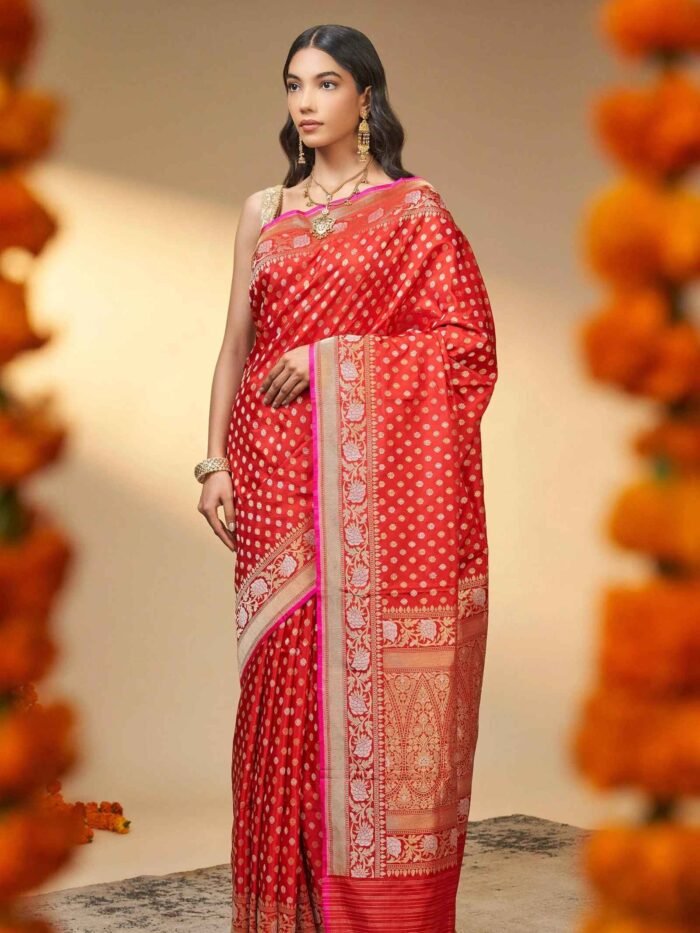 Kalyani (Kadwa Bootiedar Jangla Silk Saree) - Image 3