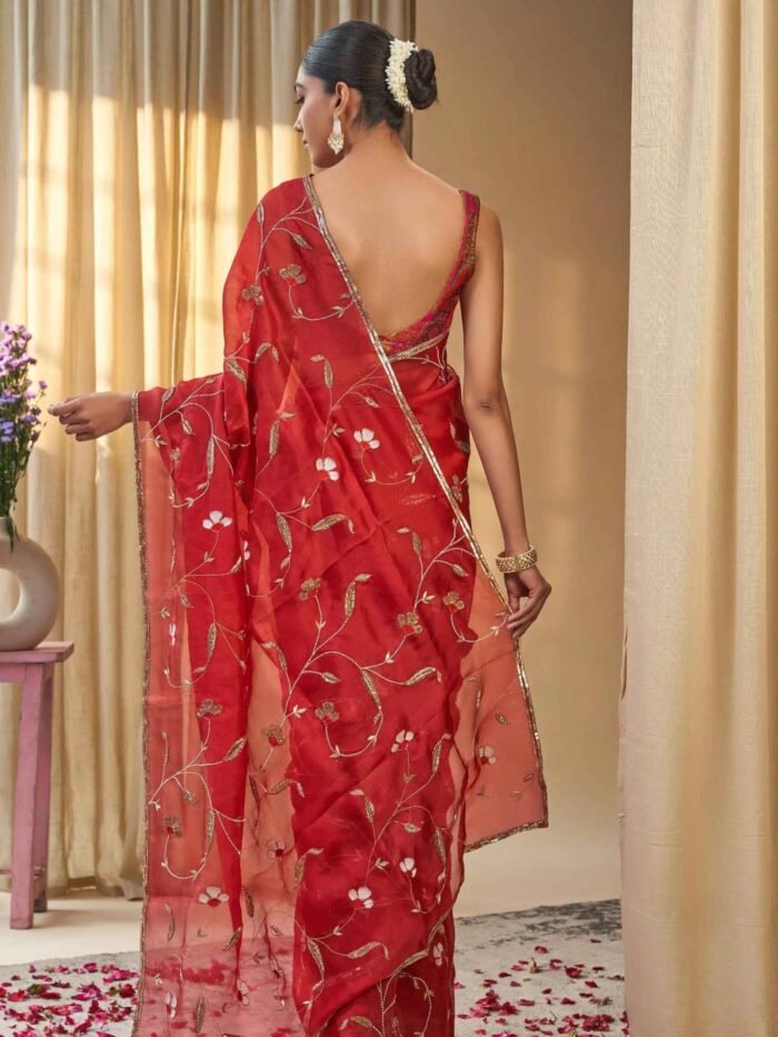 Lavana (Pure Organza Handloom Embroidered Saree) - Image 2