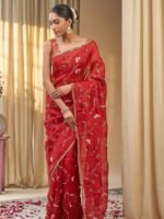 Lavana (Pure Organza Handloom Embroidered Saree) - Image 3