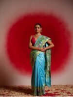Krithika (Blue Paithani Lotus Border Saree) - Image 2