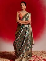 Prarthana (Meenal Green Birds Jangla Saree)