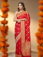 Meenakshi (Iktara Kadwa Pure Zari Saree) - Image 3