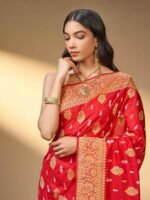 Meenakshi (Iktara Kadwa Pure Zari Saree) - Image 4