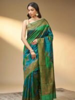 Moksha (Tussar Kadwa Rangkat Antique Zari Saree) - Image 3