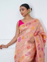 Ritika (Pink Meenkari Jangla Saree) - Image 5