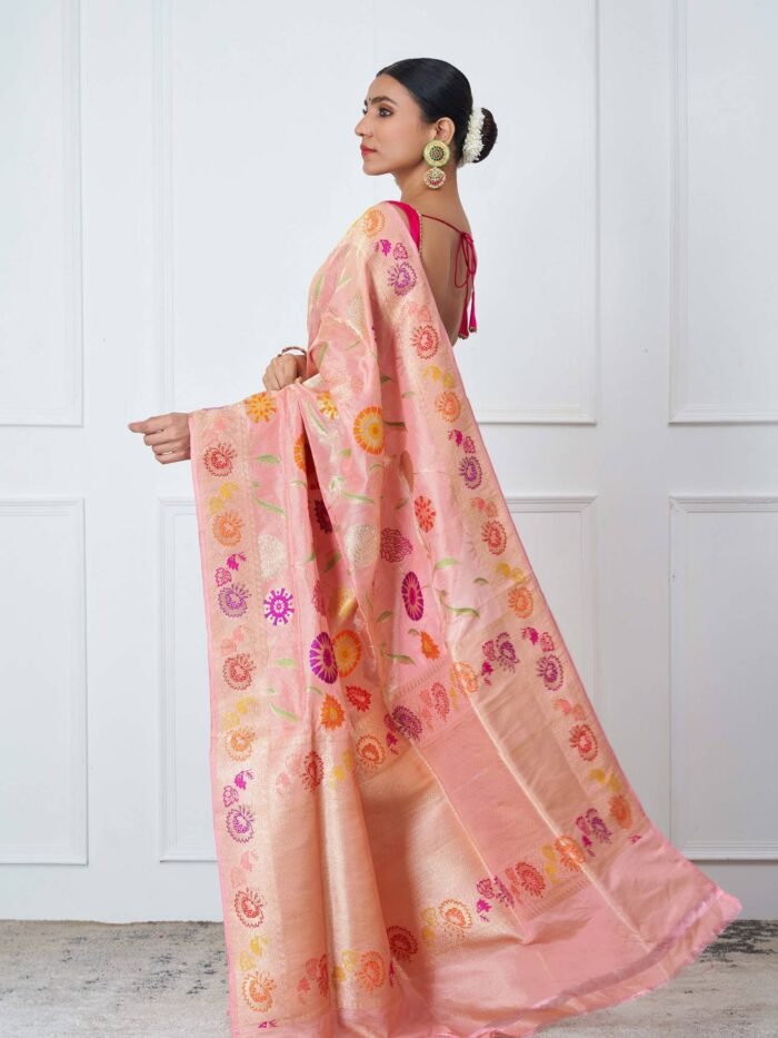 Ritika (Pink Meenkari Jangla Saree) - Image 3