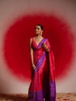 Vritika (Pink Iktara Silk Jamdani Saree) - Image 2