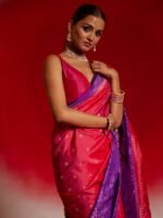 Vritika (Pink Iktara Silk Jamdani Saree) - Image 5