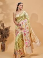 Vaidehi (Pista Kora Paithani Border Saree) - Image 3
