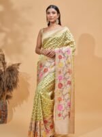 Vaidehi (Pista Kora Paithani Border Saree)