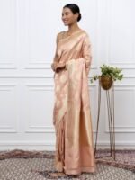 Anuja (Powder Pink Kadwa Jangla Saree) - Image 2