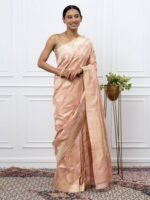 Anuja (Powder Pink Kadwa Jangla Saree)