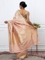 Anuja (Powder Pink Kadwa Jangla Saree) - Image 3