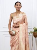 Anuja (Powder Pink Kadwa Jangla Saree) - Image 4