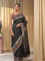Rukmini (Fusion Paithani Pure Silver Zari Saree) - Image 3