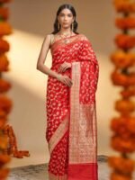 Purnima (Kadwa Meenakari Jangla Floral Saree)