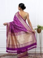 Bhanupriya (Purple Shikargah Kadwa Saree) - Image 3