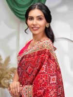 Ratnapushpi (Patola Kutch Work Pearl Silk Saree) - Image 4
