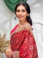 Red Handcrafted Banarasi Sarees