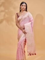 Vaishnavi (Rose Pink Katan Silk Saree) - Image 2