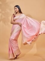 Vaishnavi (Rose Pink Katan Silk Saree) - Image 3