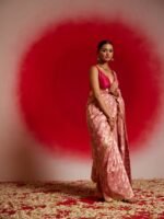 Brinda (Rose Pink Scallop Border Saree) - Image 2