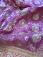 Tarini (Rose Pink Kadwa Jangla Dupatta) - Image 2