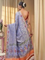 Sharvika (Flowy Banarasi Meenadar Border Saree) - Image 2
