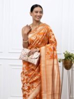 Bhakti (Shikargha Jangla Burnt Orange Saree) - Image 4