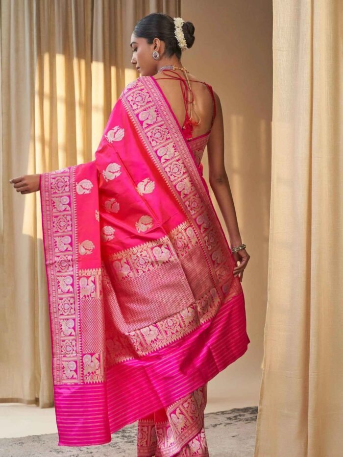 Siraaya (Elegant Kanjivaram Moor Boota Saree) - Image 2