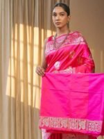 Siraaya (Elegant Kanjivaram Moor Boota Saree) - Image 4