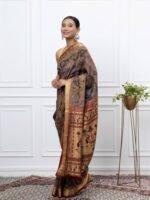 Ojasvini (Srijana Paithani Kalamkari Miniature Saree) - Image 2