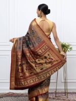 Ojasvini (Srijana Paithani Kalamkari Miniature Saree) - Image 3