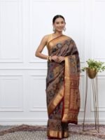 Ojasvini (Srijana Paithani Kalamkari Miniature Saree)