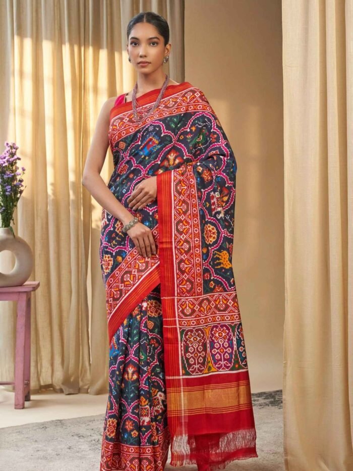 Tanirika (Royal Double Ikkat Patan Patola Saree) - Image 1