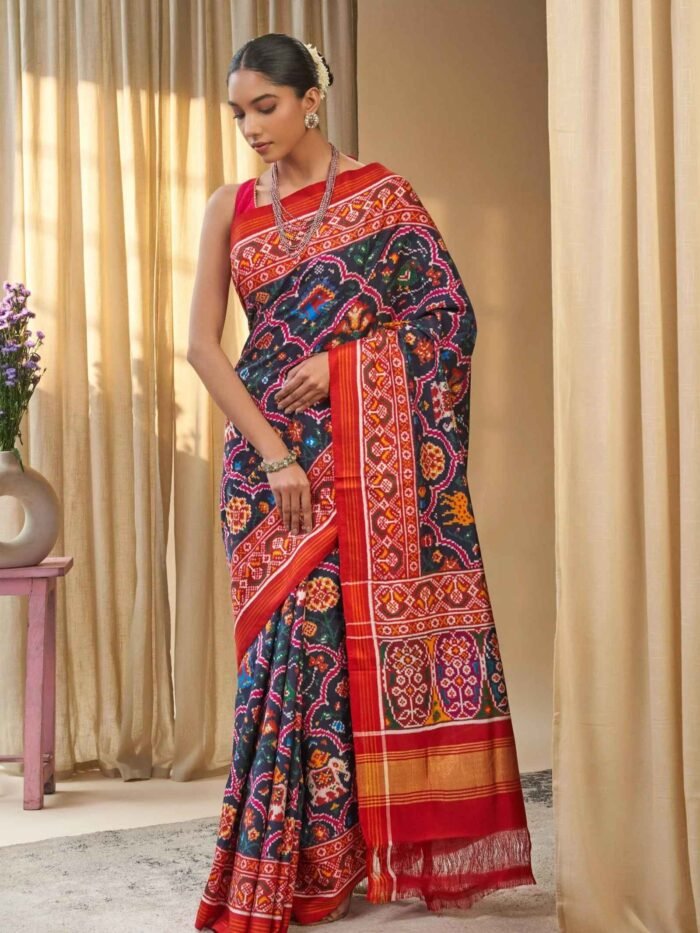 Tanirika (Royal Double Ikkat Patan Patola Saree) - Image 3