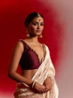 Devanshi (Ujwala White Banarasi Brocade Saree) - Image 5