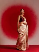Devanshi (Ujwala White Banarasi Brocade Saree) - Image 2