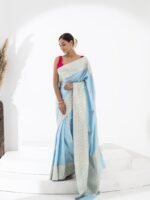 Ishita (Regal Kadwa Weave Mushru Saree) - Image 2